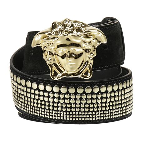 do versace belts have a pattern that says vesace|men women belts Versace new.